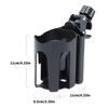 Marine Cup Rack with Phone Slot, Tube Grip Mount for Drink and Phone Use, Daily No-Drill Mounting for Round Tubing