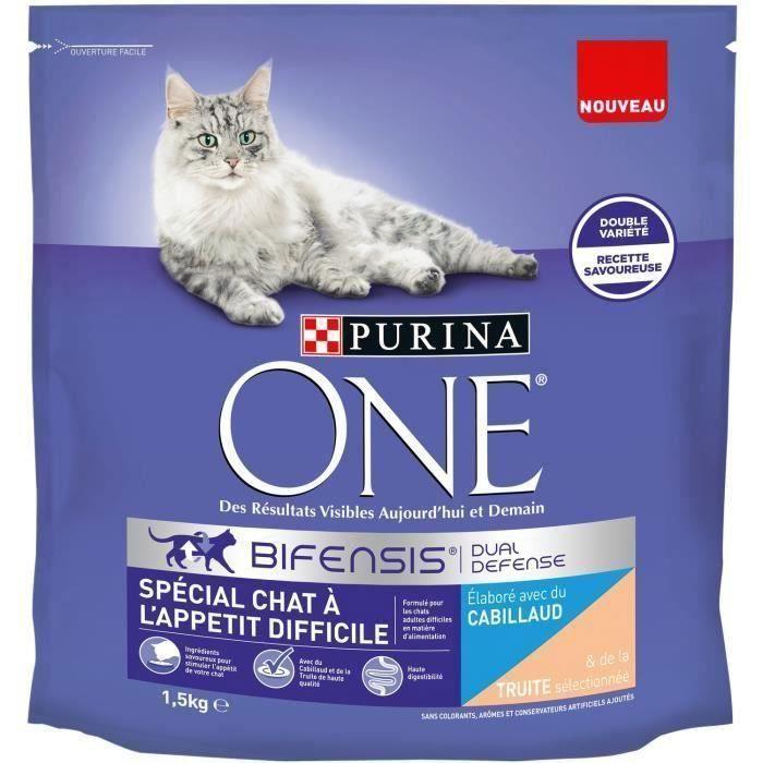 PURINA ONE Croquettes Spécial Chat difficile - 1,5kg