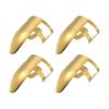 Uxcell Finger Musical Instrument Stainless Gold for Picks, Accessories, Steel, Tone, Guitar, 4-Pack
