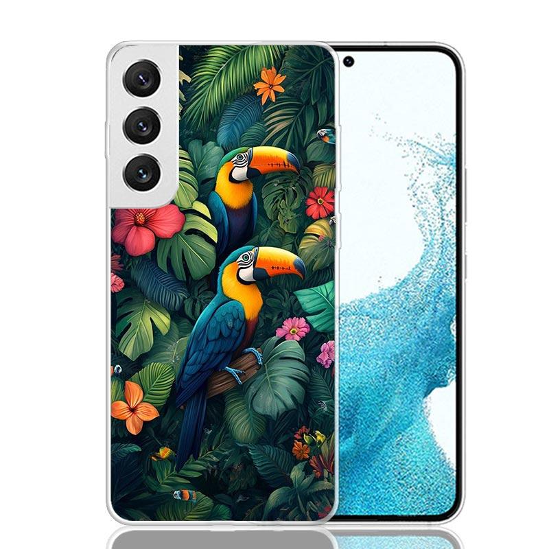 Tropical Toucan Phone Case For Samsung Galaxy S26 S25 Edge S24 S23 FE S22 Ultra S21 Plus S20 + Fundas Cover Coque Galaxy S25 S24