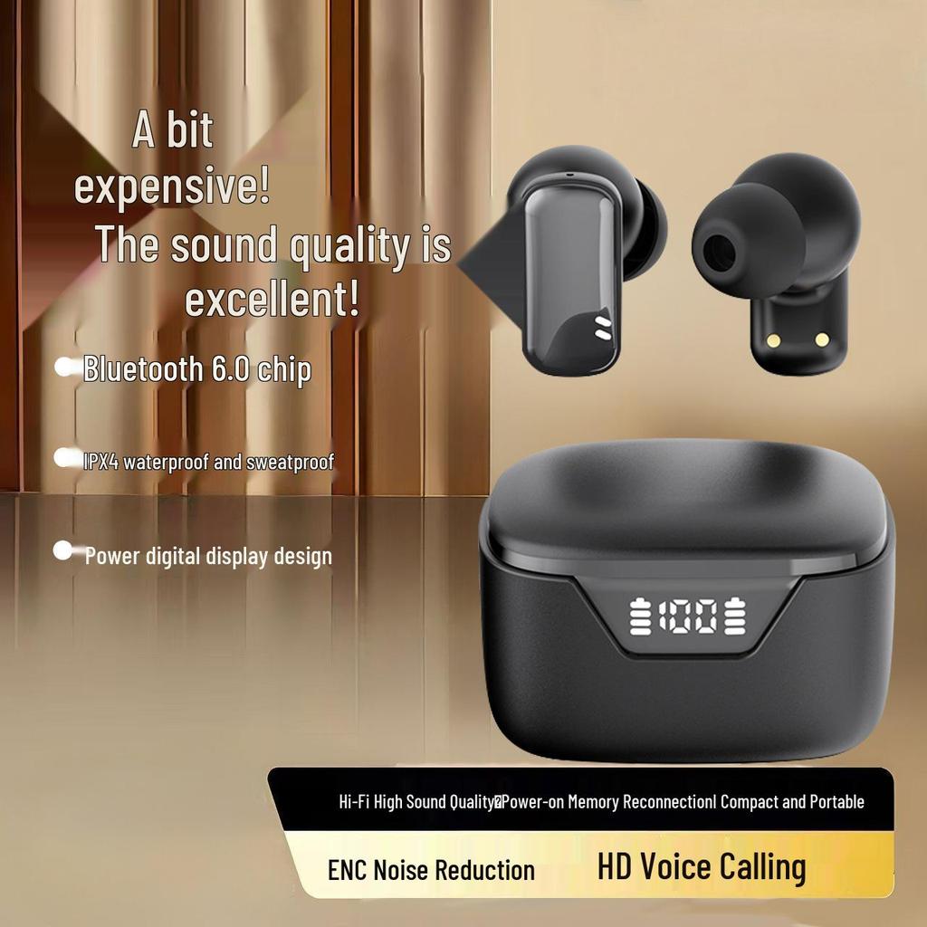 Q92 High-Fidelity In-Ear Bluetooth Earphones: Ultra-long Battery, Soft Noise-Cancelling Plugs for Pain-Free Wear