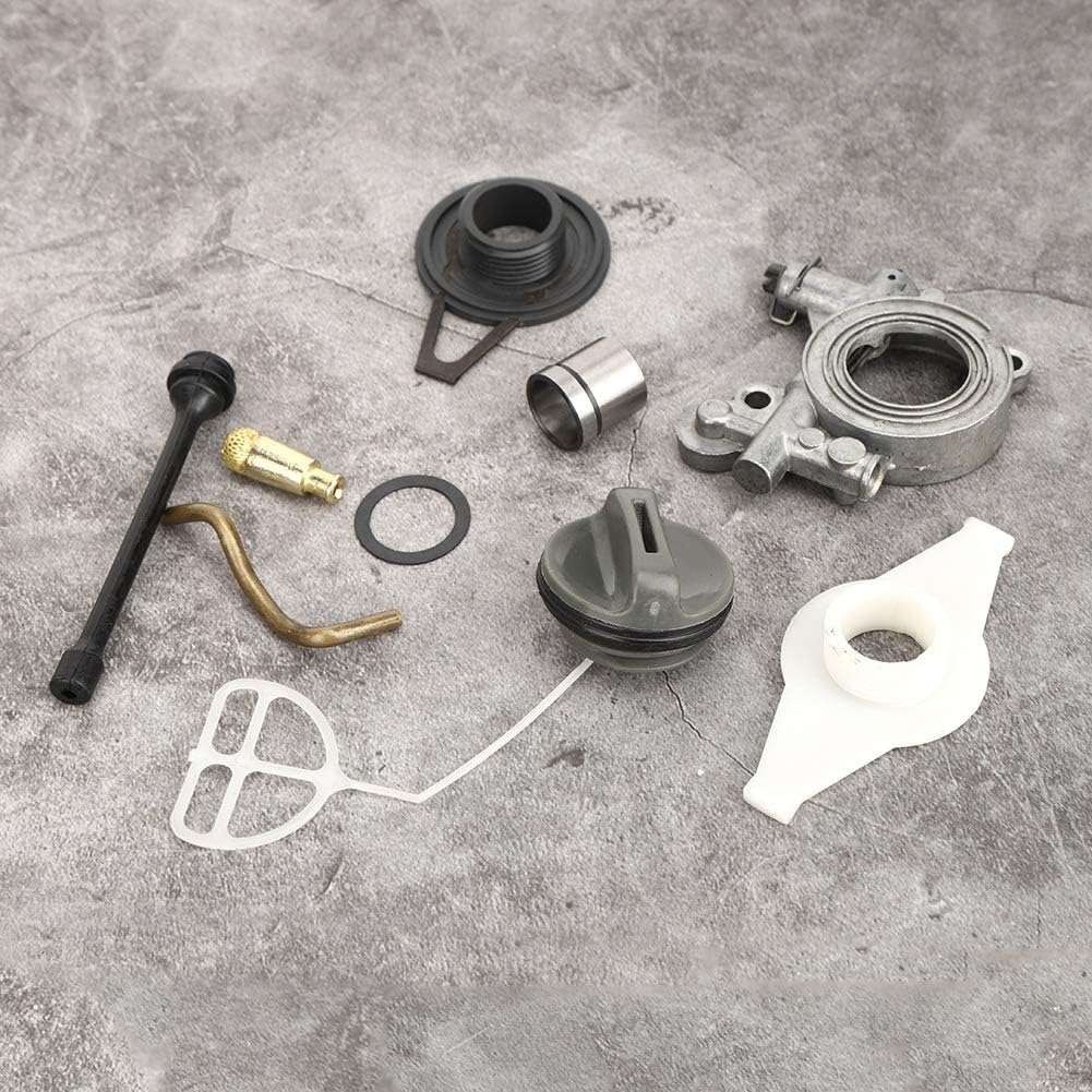 Oil Pump Worm Gear, Oil Pump Line Worm Gear Kit Replacement for Husqvarna 372XP 365 371 385 390 362 570 575 576