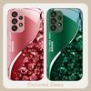 Barevný diamantový gradient pro Samsung Galaxy S23 U Ltra 24 Plus S20 21 FE S25 Ultra A70 A72 73 51 52 53 Tvrzené sklo Obal na telefon