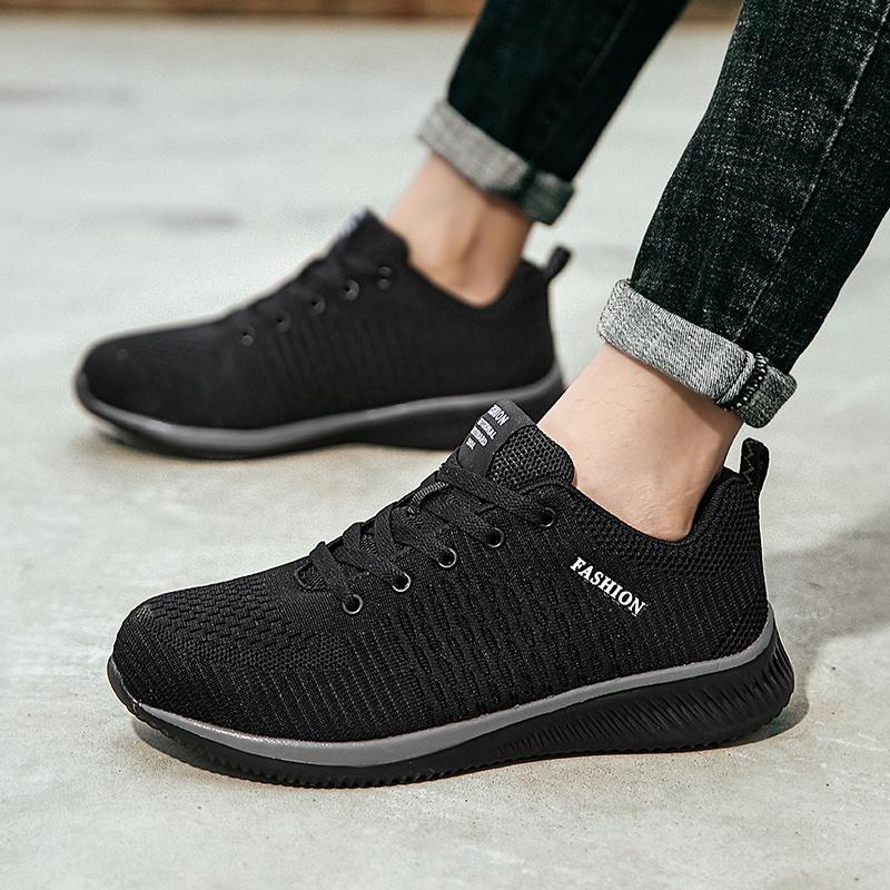 Fashion Male Safety Shoes Men Steel Toe Work Sneakers Breathable Work Shoes Work Safety Boots Men's Sports Shoes Hiking Shoes