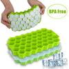 37 Grids Ice Cube Tray Honeycomb Ice Cube Molds Silicone Ice Molds for Juice Whiskey Cocktail Ice Maker Convenient Clean Ice Mold