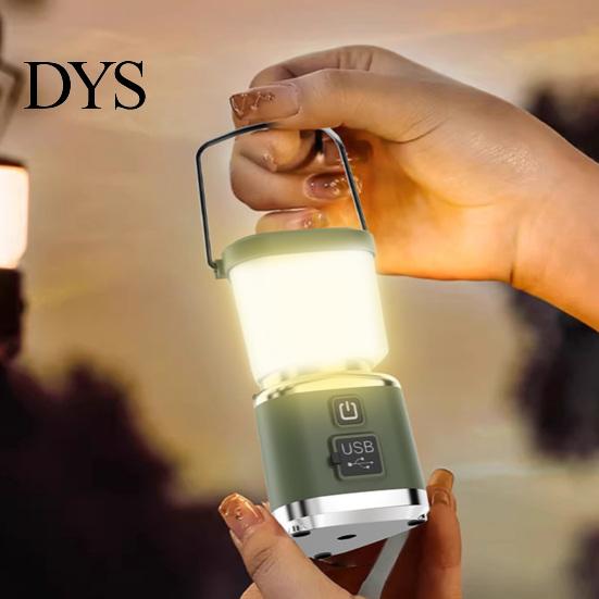 Lightweight Tent Light Camping with 4 Lighting Modes, USB-C Rechargeable Portable Adjustable Brightness Lantern Lamp, Stepless Dimming LED for Outdoor