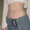 Waist Chain Sexy Rhinestone Star Tassel Pendant Waist Summer Jewelry Accessories Rave Belly Bod I4G7