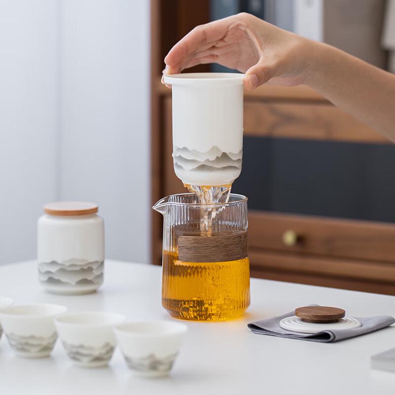 Portable Ceramic Travel Tea Set