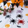 10PCS Mini Fake 3D Spider Toy Simulation Artificial Spider Halloween Plush Spider  Carnivals