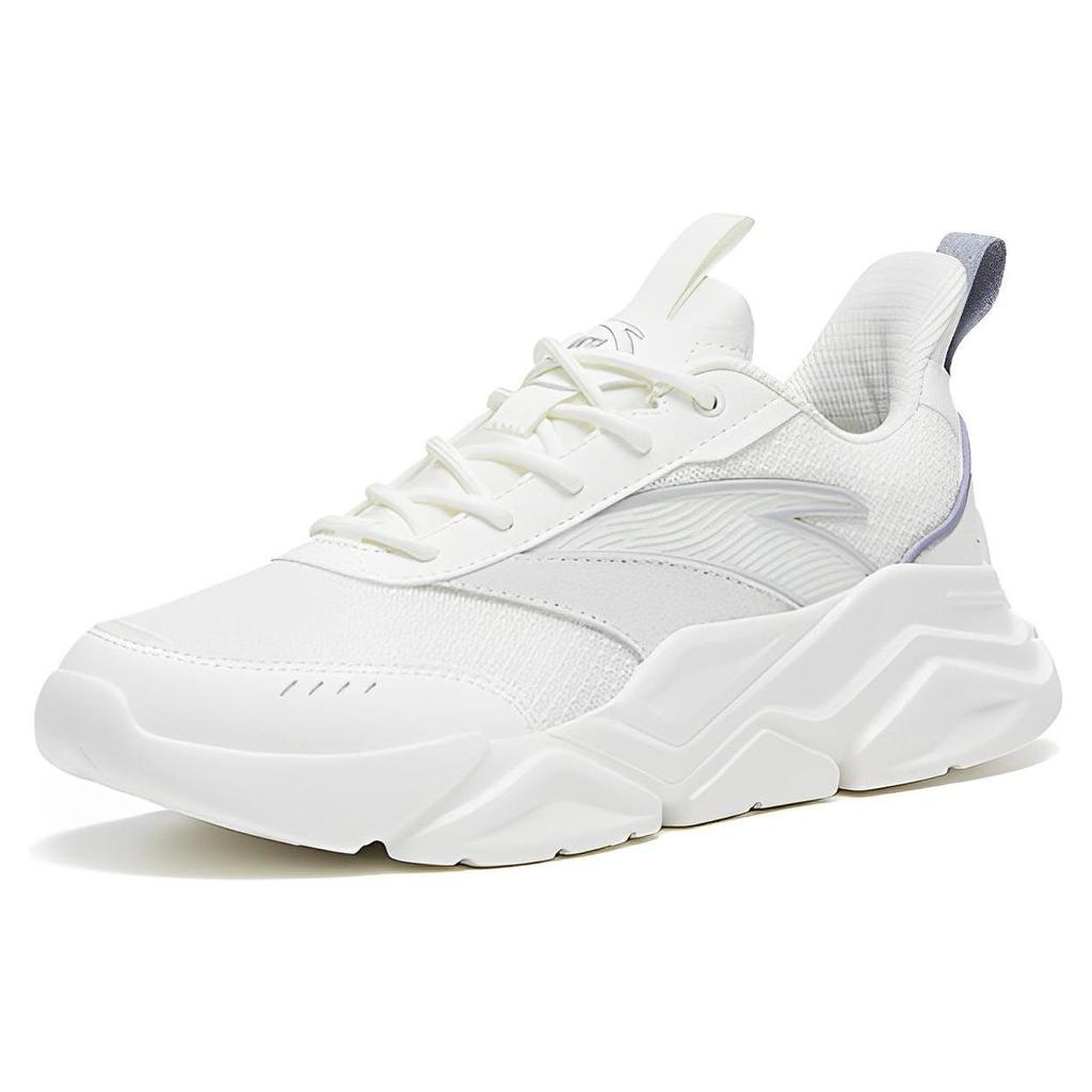 Anta Slip Resistant, Abrasion Resistant, Breathable Low top Sports Casual Shoes Women's White Gray 922318831-1