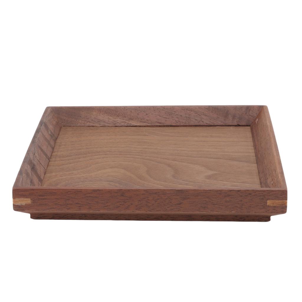 Black Walnut Tray Simple Fashion Serving Tray Serve Tea Fruit Cheese Wine Or Meals Small Square