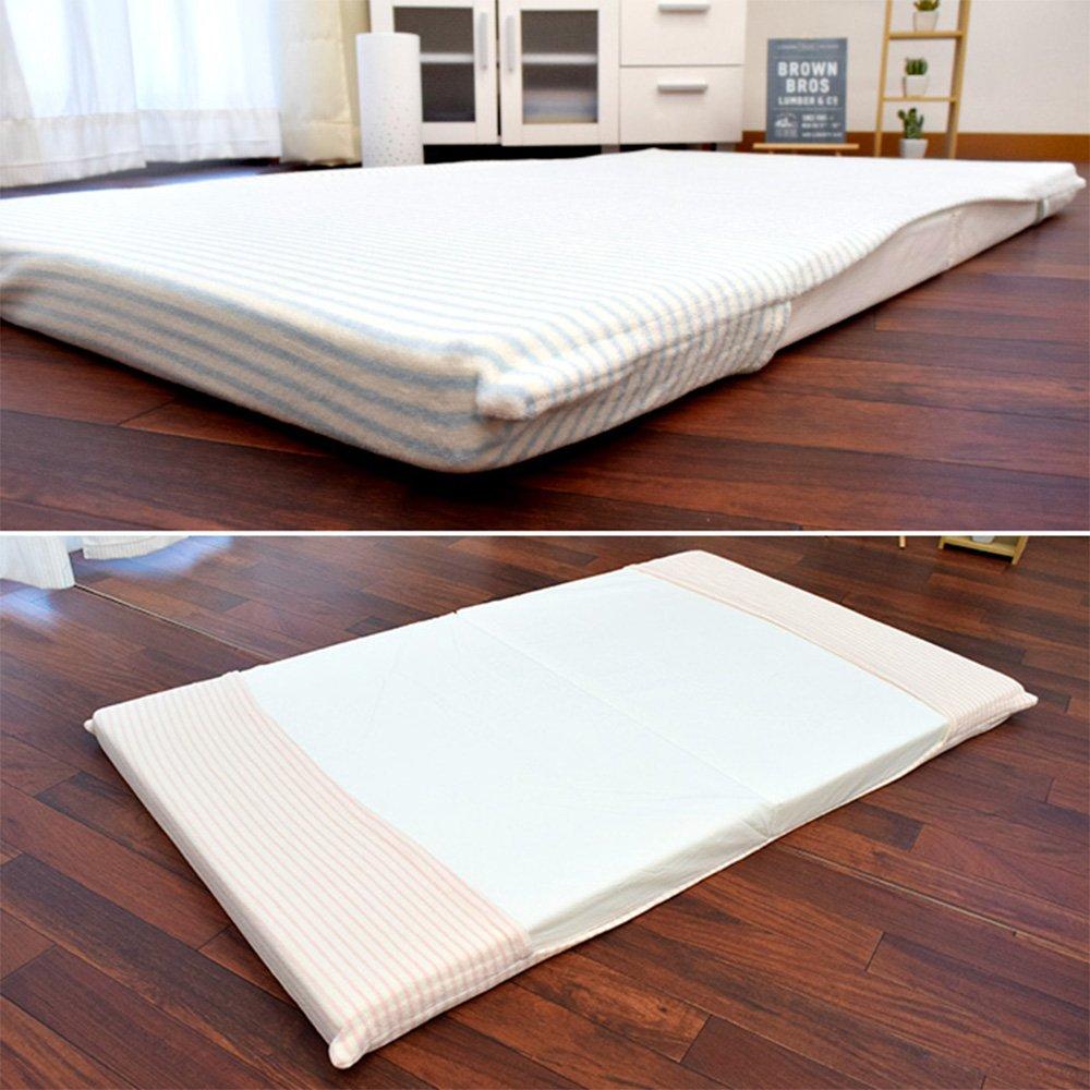 Nishikawa Baby-Laken für Futon Stretch (Doppelpack) Matratzen, Pink, 100% Baumwolle, Schlingenteppich, 70x120cm, Zeitsparend [Produkt]