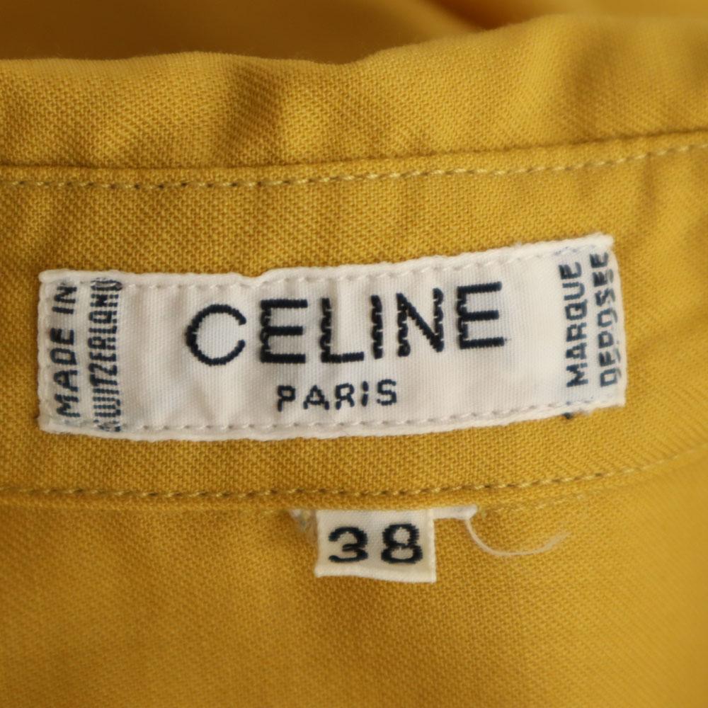 CELINE Swiss made Long sleeve shirt 38 mustard Women Used