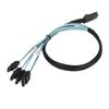     to 4   Cable 7Pin 12Gbps Tinplated Copper Gold Plated Contactor SFF 8087 to 4  Cable for Desktop Chassis