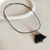 Adjustable Length Beaded Fringe Necklace Collarbone Chain for Daily Accessories Party Gatherings and Gift Ideas