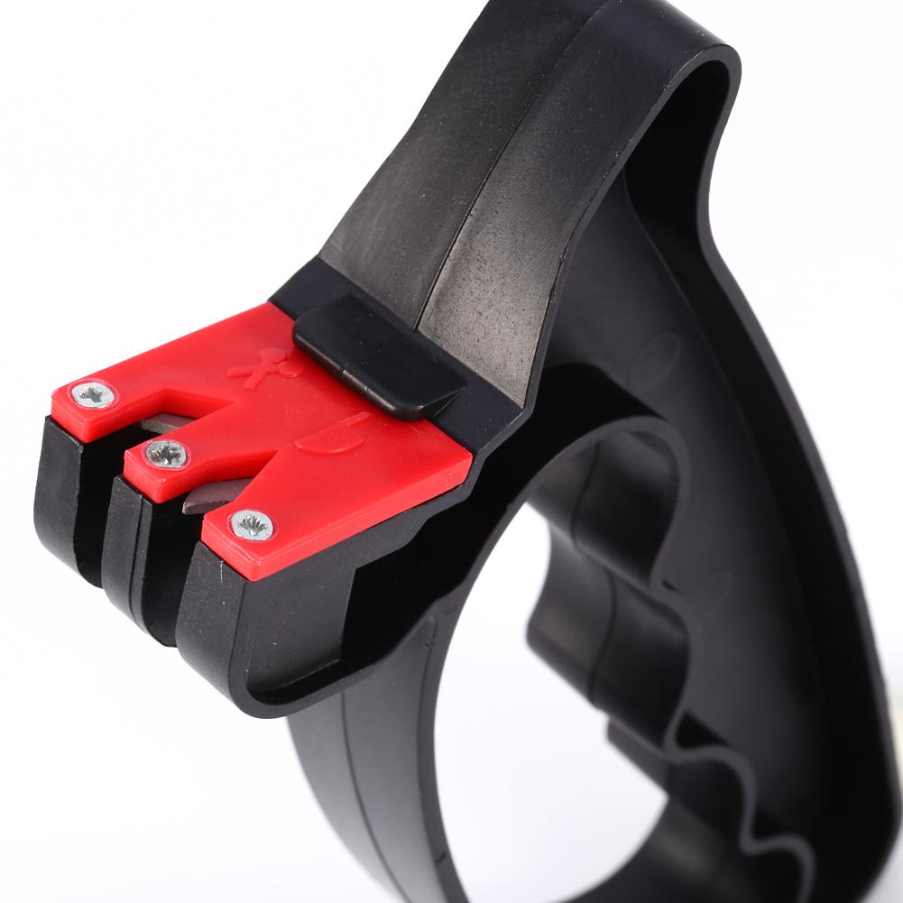Professional 2 In 1 Handheld Scissors Knife Blade Cutter Sharpener Tools New