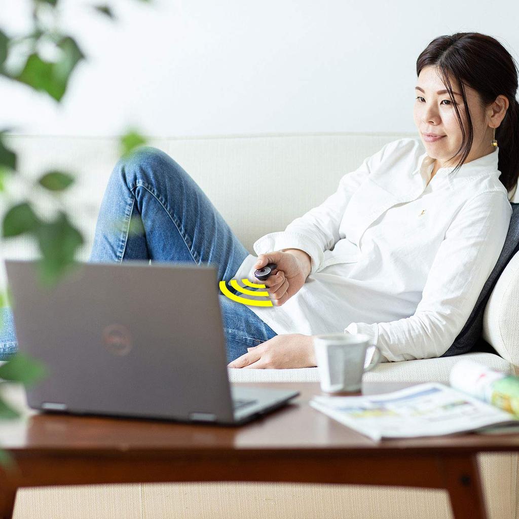 Sanwa Supply MA-RING2BK Ring Mouse, USB Wireless, Rechargeable, Compact, 1200dpi, Black