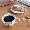 Korean Style Hand-Pinched Floral Ceramic Coffee Cup & Saucer Set - Hand-Painted Design, Perfect for Afternoon Tea