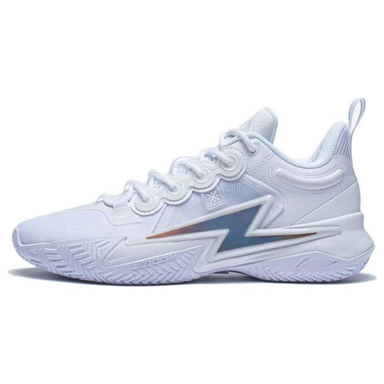 

Li Ning Son Of Flash Comfortable And Trendy Abrasion Resistant Breathable Low top Basketball Shoes Men s White ABPT019-6 44