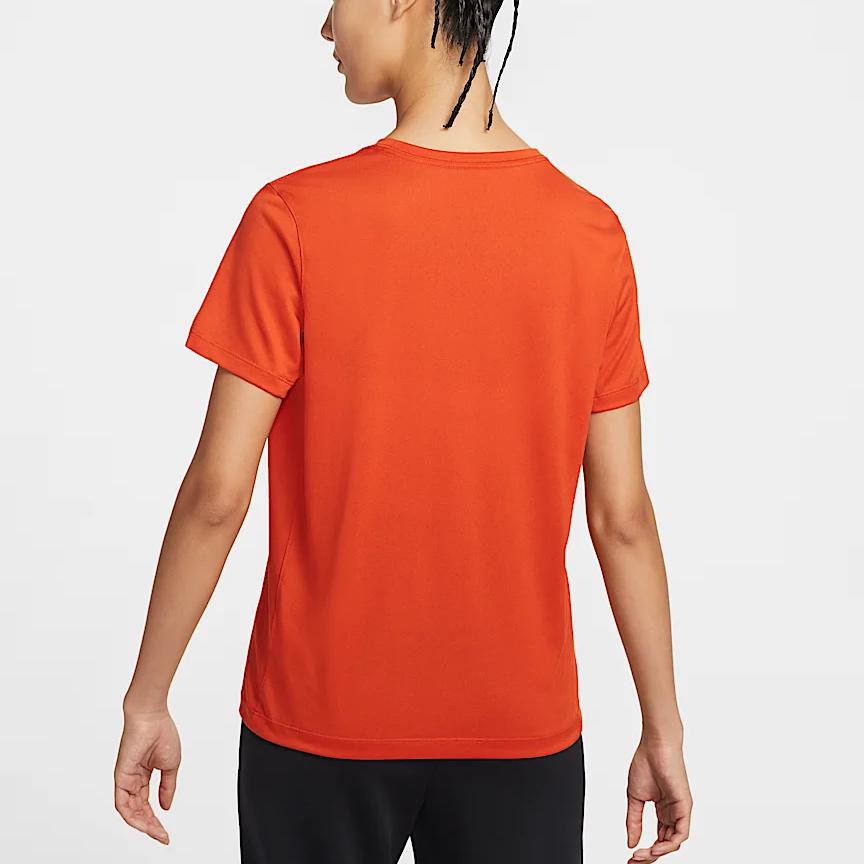 Nike Dri-Fit Team Legend Quick-Dry Comfortable Crew Neck Short Sleeve T-Shirt Women Tops University-Orange IB8899-888