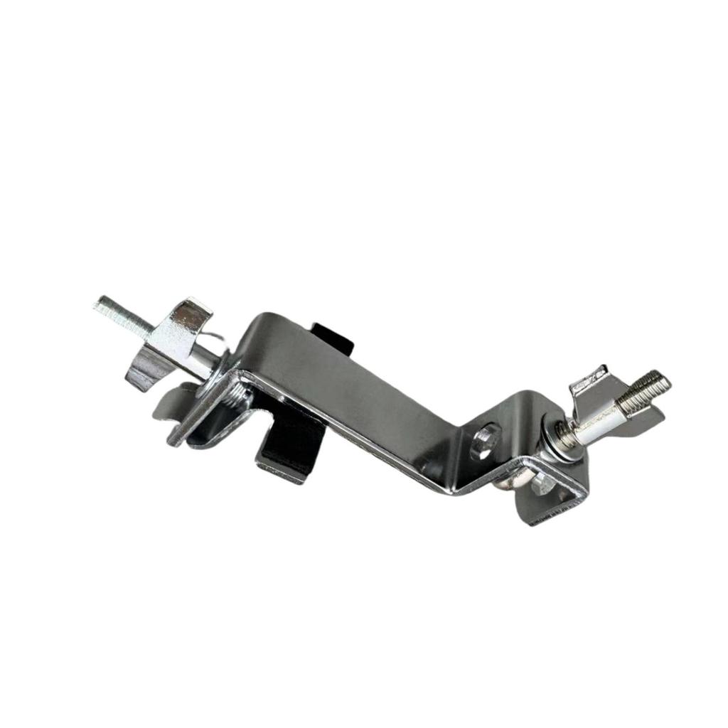 Multifunctional Drum Rack Sound Clamp: Silver & Black