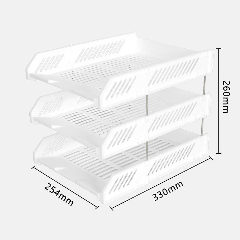 

3Layer 4Layer File Tray Home Office Storage File Rack Plastic Document Organizer Archive Storage Box Multi-layer Detachable