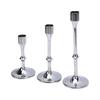 3 Pcs Candlestick Holder Steel Vintage Tall Metal Taper Candle Holders with Round Base for Table Wedding Housewarming
