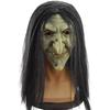 Halloween Witch Mask Cosplay Green Face Adult Women Party Costume