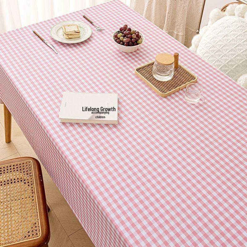 Waterproof PVC Tablecloth: Oil & Scald-Proof, Wash-Free Dining & Coffee Table Cover for Student Dorms