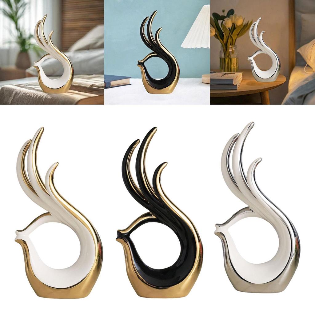 Modern Abstract Art Ceramic Statue Home Decor for Centerpiece Party Entryway