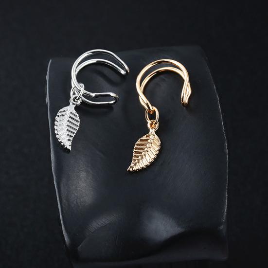 Earring Stylish Hollow-Out U Shape Metal No Piercing Stud Earring for Birthday