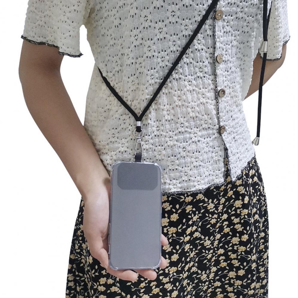 160cm Mobile Phone Strap Crossbody Universal Adjustable Length Hand Free Shoulder Neck Phone Strap Holder Lanyard