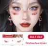 Christmas Tattoo Stickers: Easy-to-Remove Temporary Makeup Tattoos with Tree, Reindeer, and Snowflake Designs.