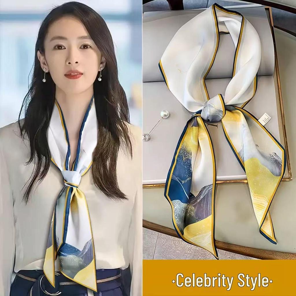 Women's Polka Dot Cashew Long Scarf Belt – 2025 Waist & Neck Accessory