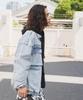 WEGO Unisex Denim Zip Korean Oversized Size Lightly Denim Finish Men's Jacket, Outerwear, Fall/Winter Outfit, Streetwear, Style, Silhouette,