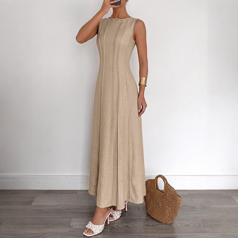 Women Sleeveless A Line Maxi Dress Summer Elegant S
