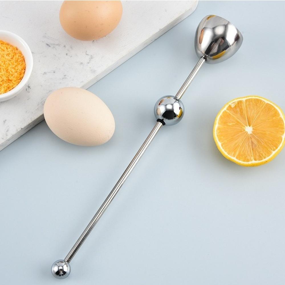 2 szt. Ze Stali Nierdzewnej Nakładka do Jajek Kraker Praktyczne Narzędzie do Skorupek Gotowanych Jajek Otwieracz do Jajek Do Użytku Kuchennego