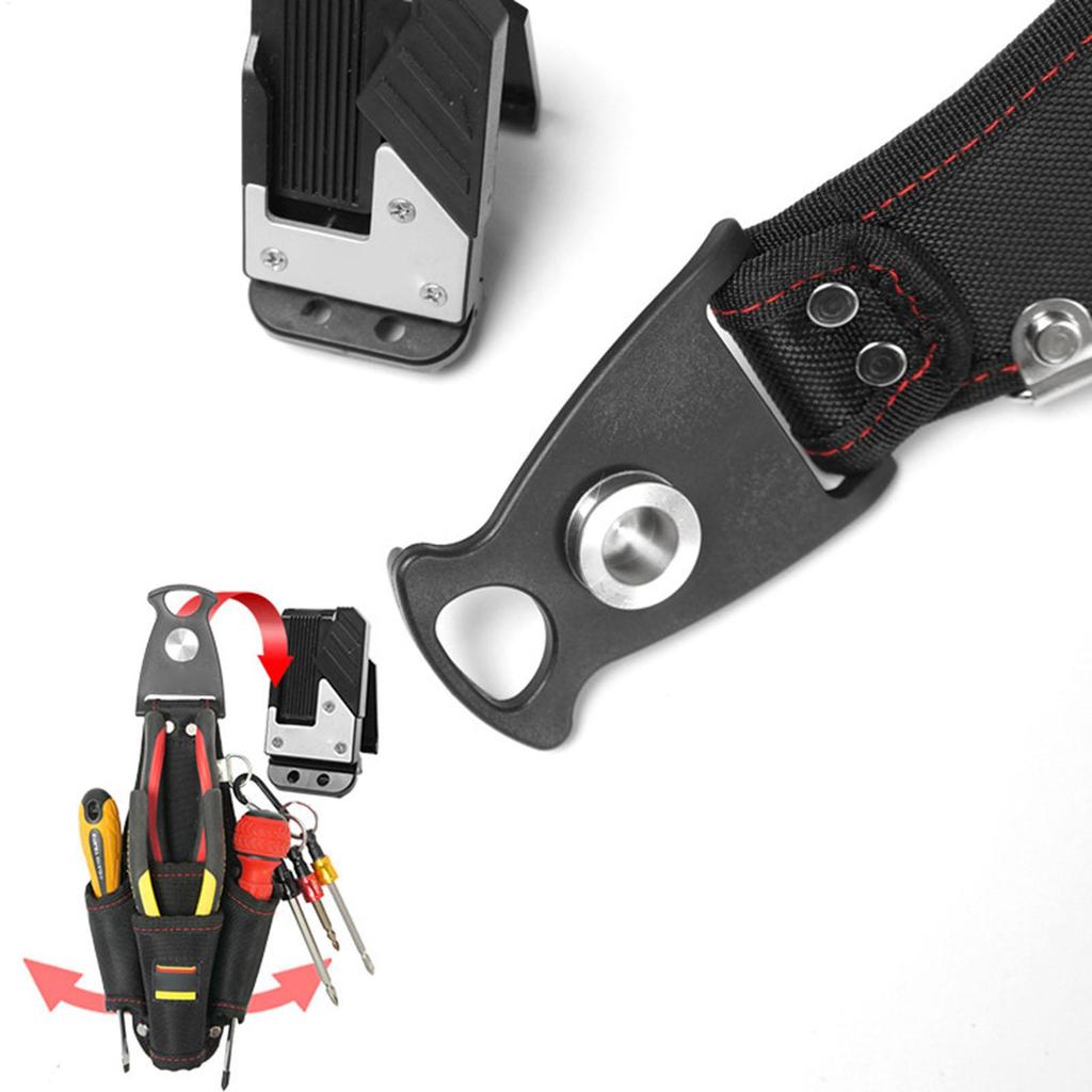 Work Tool Belt Sturdy Tool Pouch Electrician Belt Portable Multifunctional Waterproof Compact Organizer For Repair Maintenance