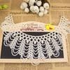 New Pearl Beaded Lace Trim Collar Ribbons Women Necklace Jewelry for Clothes Wedding Dress Party Jewelry Lovers Chocker Necklace