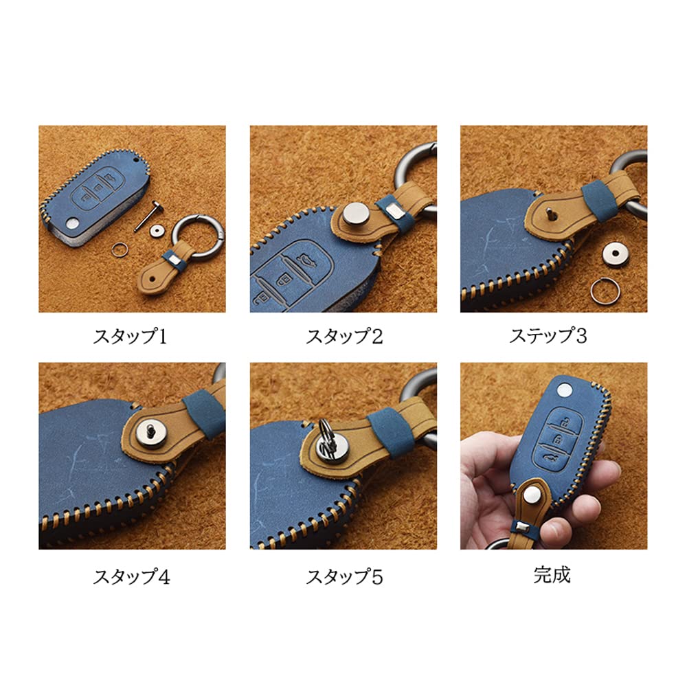 [KUNIO] Mazda Dedicated Key Case, Key Holder, Key Cover, Gift, Leather, Handmade, For Mazda,