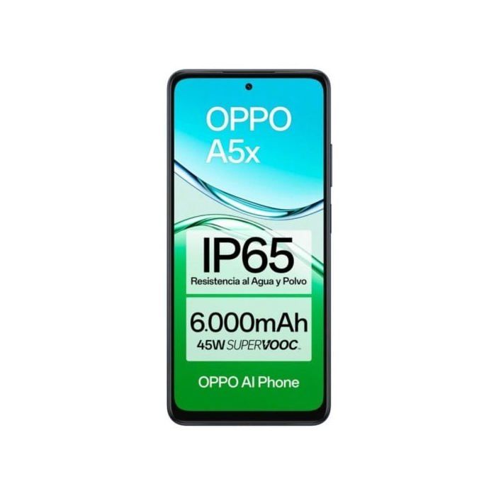 Smartphone OPPO A5x 4GB 128GB Smartphone 6.67" HD+ 45W 6000mAh Resistente IP65 Android 15 Azul