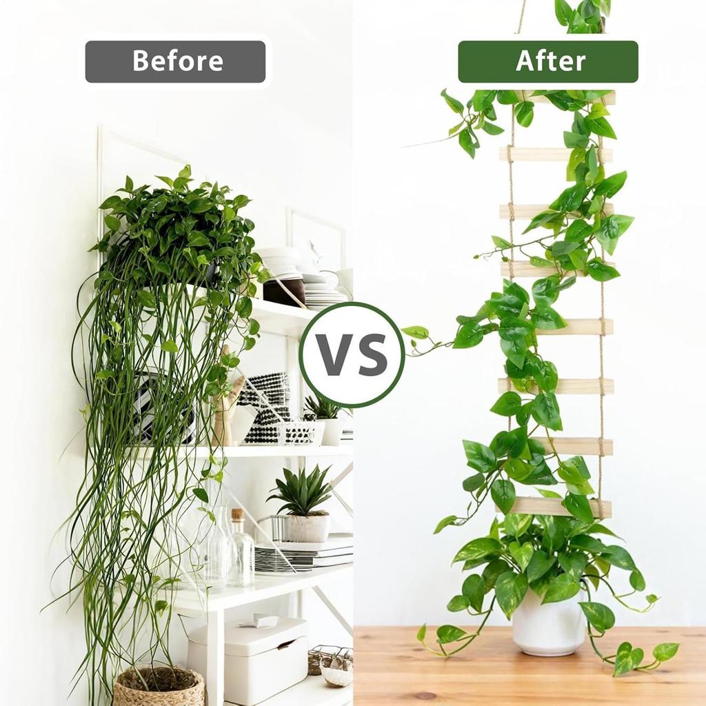 180x20cm Indoor Plant Ladder Wooden Vertical Monstera Support Vine Climbing Support For Home Apartment Balcony Patio decoration