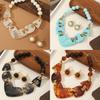 Artistic Resin Jewelry Set With Irregular Shapes And Floral Patterns For Summer