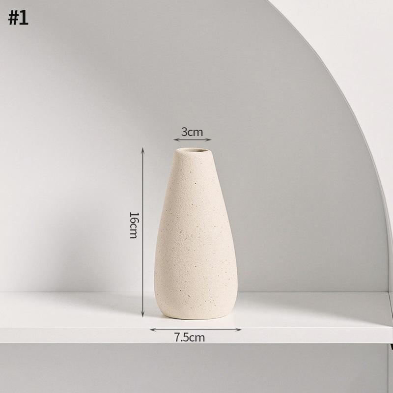 Modern Ceramic Vase Small Flower Vases For Wedding Flower Arrangement Dried Flower Grass Decorative Vases Home Office Decor