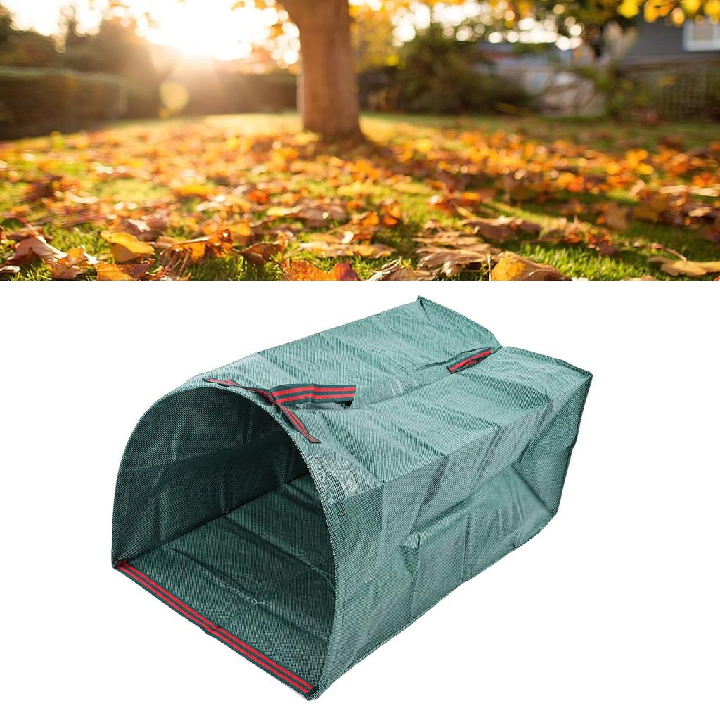 Leaf Bag Large Capacity Dustpan Type Foldable Reusable Garden Waste Collector Bag with Handles for Yard Cleaning