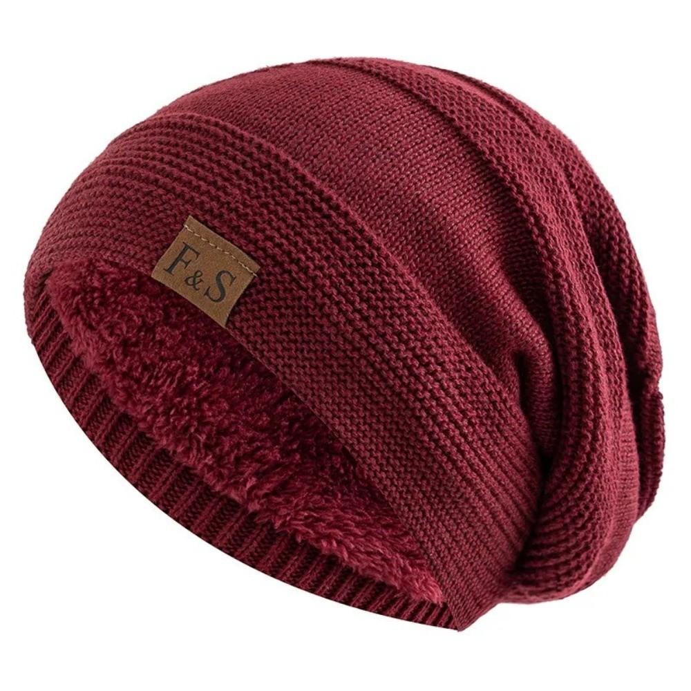 Thick Warm Winter Beanie Cap Soft Skull Cap Unisex Knitted Hats