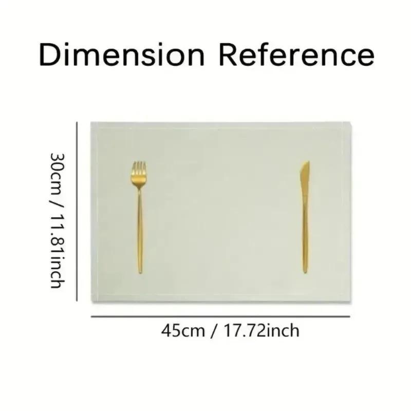Happy Christmas Nutcracker Printed Table Mat Suitable for Family Hotel Banquets or Festival Home Decorations Placemats