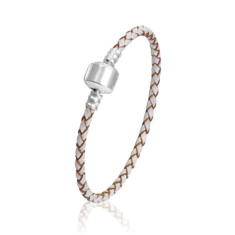 Stylish Unisex Braided Leather Bracelet With Durable Titanium Steel Magnetic Clasp