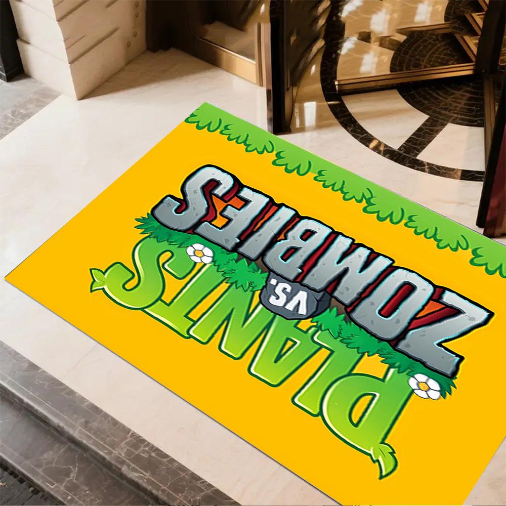 Zombie Plants Party Floor Mat Perfect for Decorate room Entryway Bedrooms Dining Room Antislip Carpet Decorate Offices Spiritual Gift