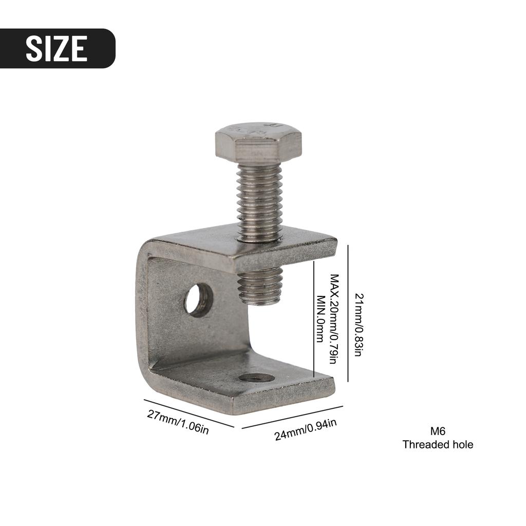 1/2/4pcs C Clamps C Shape Table Mount Clamp Clip Table Desk Lamp Bracket Clamp For Mounting U Clamps